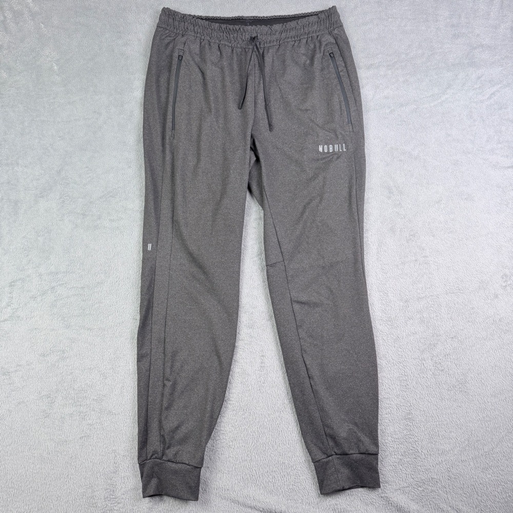 NOBULL Lightweight Joggers Charcoal Heather Gray Training Pants Mens Large
